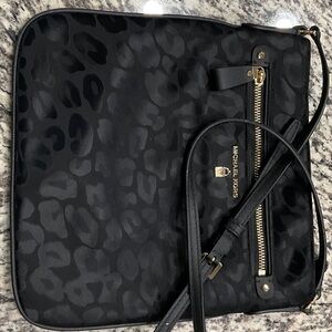 Michael Kors Black Animal Print Crossbody Bag